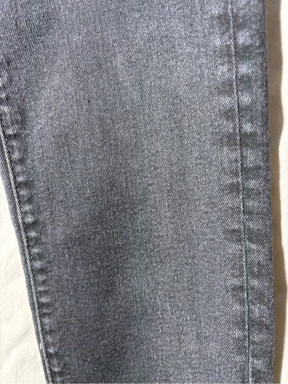 Slim Straight Jeans in Washed Black